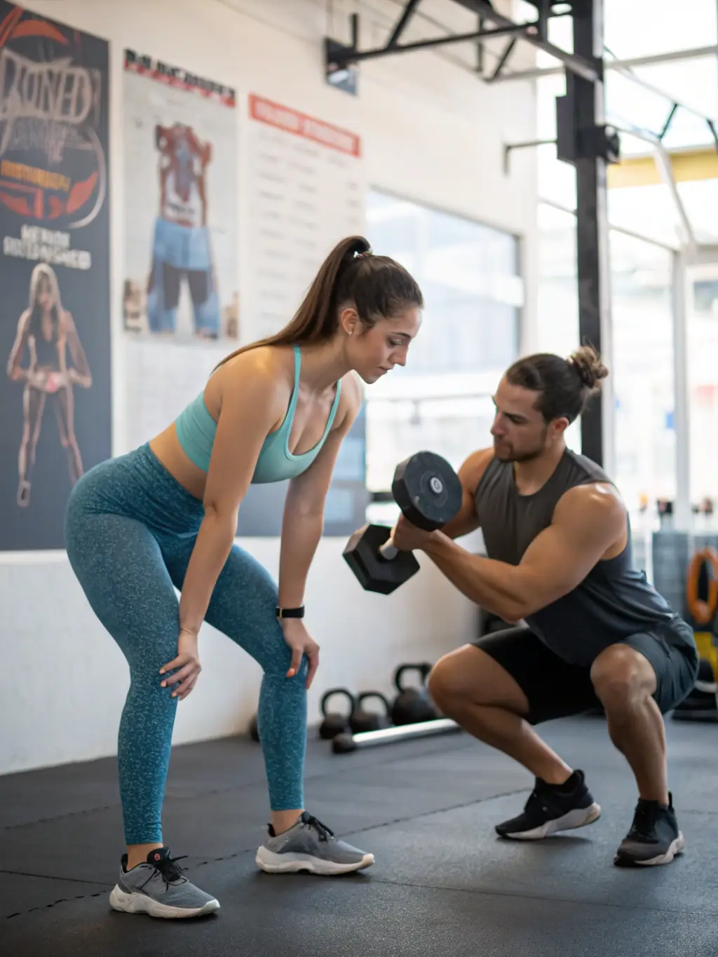 A focused personal training session with Mahir Ćosić, highlighting his expertise and dedication to client success.